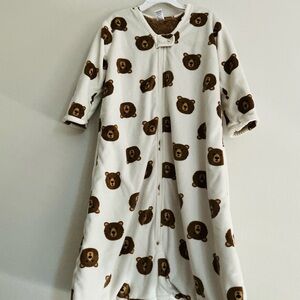 Hudson Baby BEAR LONG SLEEVE 12-18 M Fleece Plush Sleepsack
